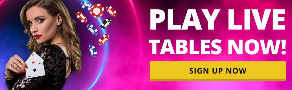 Live table games at the casino